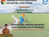 Pemerintah Desa Suka Pindah Mengucapkan Selamat Hari Desa Nasional 15 Januari Tahun 2026