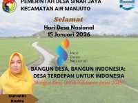 Pemerintah Desa Sinar Jaya Mengucapkan Selamat Hari Desa Nasional 15 Januari Tahun 2026