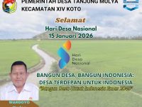 Pemerintah Desa Tanjung Mulya Mengucapkan Selamat Hari Desa Nasional 15 Januari Tahun 2026