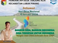 Pemerintah Desa Tanjung Alai Mengucapkan Selamat Hari Desa Nasional 15 Januari Tahun 2026