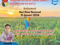 Pemerintah Desa Lubuk Sanai II Mengucapkan Selamat Hari Desa Nasional 15 Januari Tahun 2026