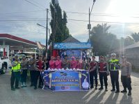 Berkah Ramadhan, Polres Mukomuko Bersama Bhayangkari Berbagi Takjil Setiap Hari