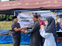 Idul Adha Penuh Kepedulian, Polres Mukomuko Sembelih 8 Ekor Sapi Kurban untuk Masyarakat