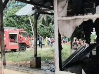 Diduga Konsleting Listrik, Rumah Warga Sumber Makmur Ludes Dilalap Api