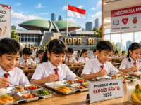 Ilustrasi Program Makan Bergizi Gratis 2026 bagi siswa sekolah Indonesia