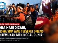 siswa SMP terseret ombak Pantai Badri ditemukan meninggal dunia setelah dua hari pencarian oleh tim SAR gabungan di Kabupaten Mukomuko