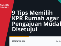 Ilustrasi pasangan berkonsultasi mengenai KPR rumah dengan petugas bank.